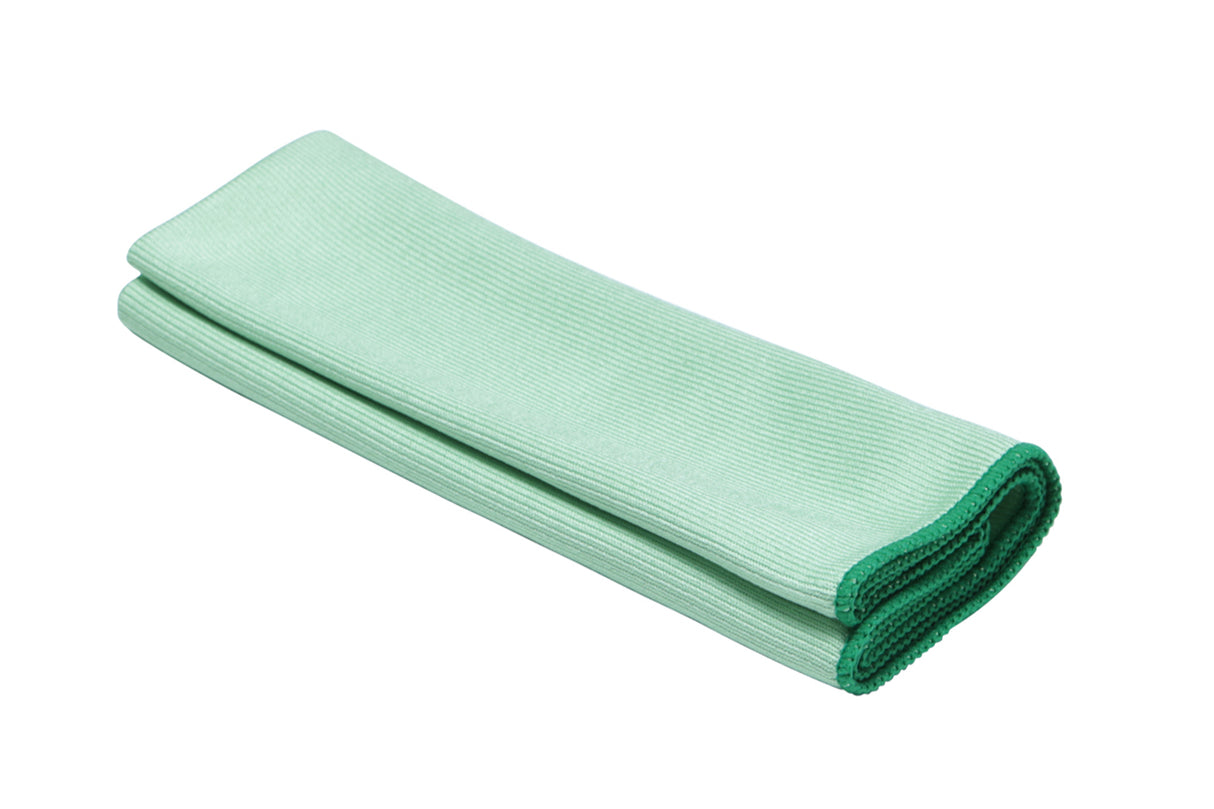 Cloth, Microfiber, Green, 15.75" x 15.75", 6 Pack