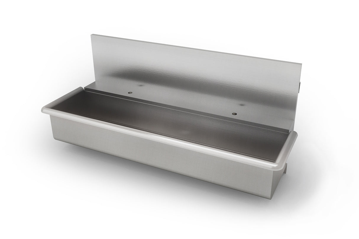 Two-Station Hand Wash Sink with Deck