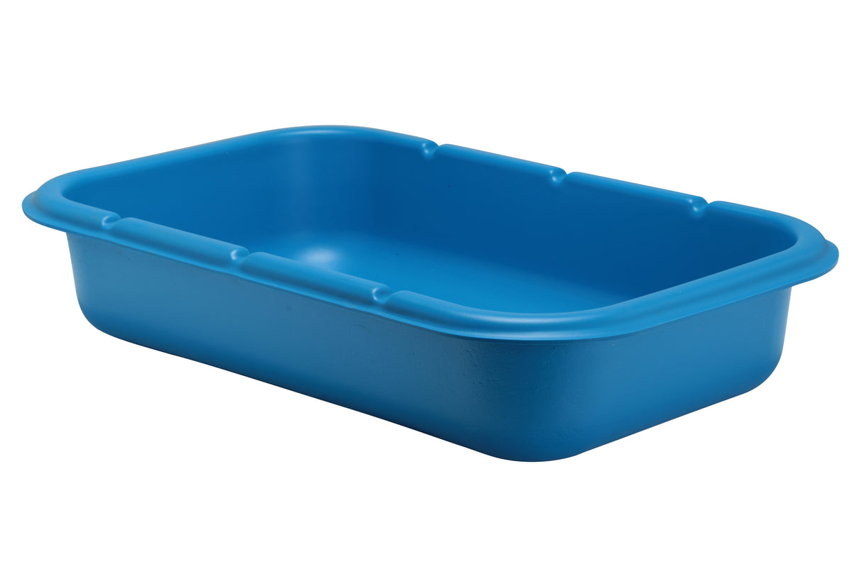 Cosse en plastique, 5" de profondeur, bleu, 26,5" x 15,5" x 5"