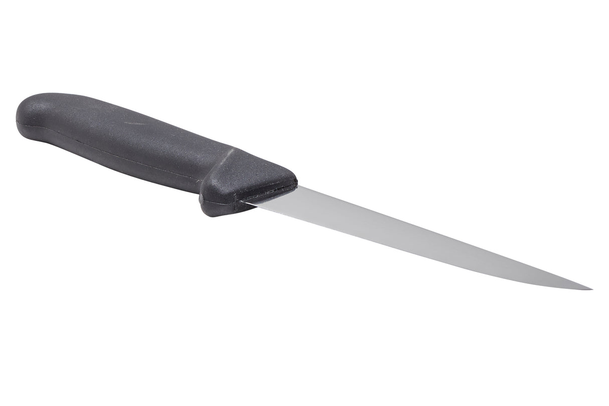 Boning Knife, Straight Extra Wide, Stiff, 6" HQ Blade, Profil Handle, Black