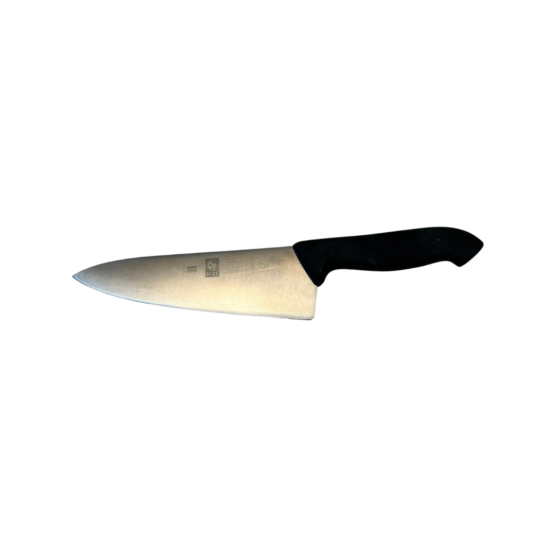Couteau de chef ICEL 8 po, manche profilé noir