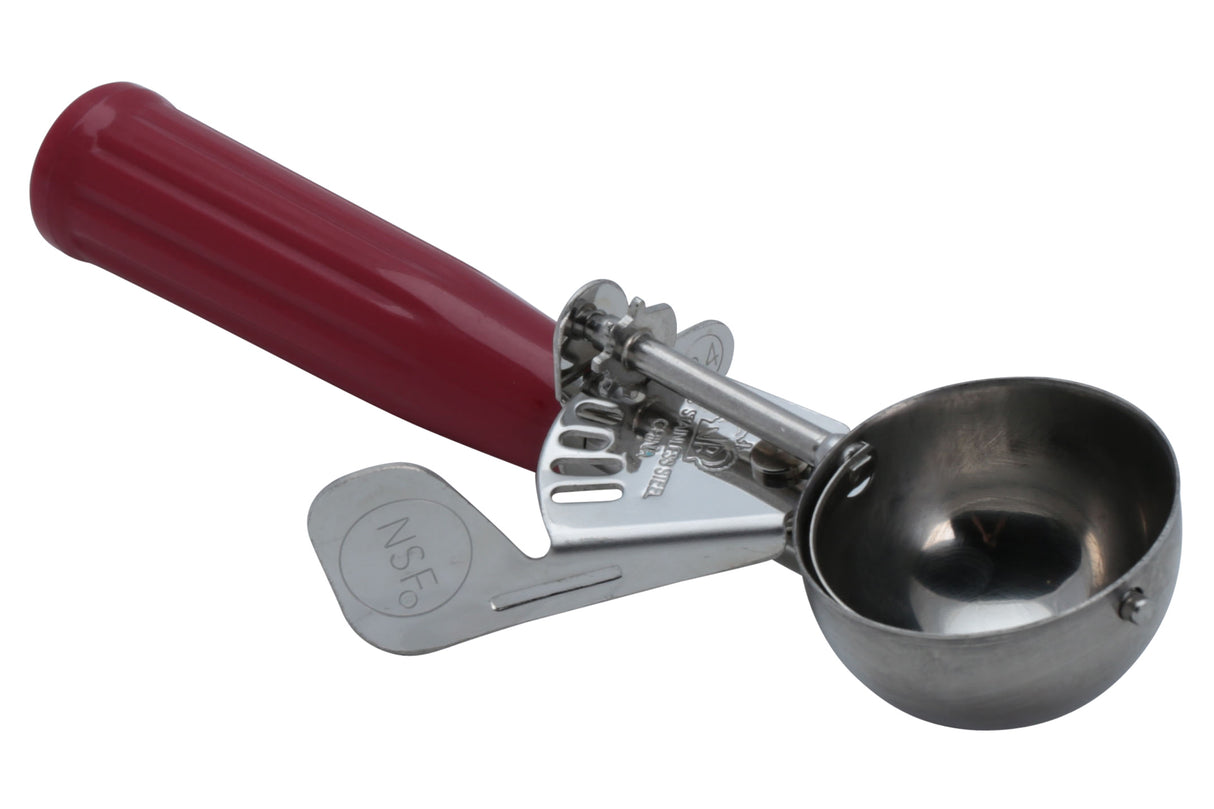 Cuillère à crème glacée, 2.6 oz, manche rouge