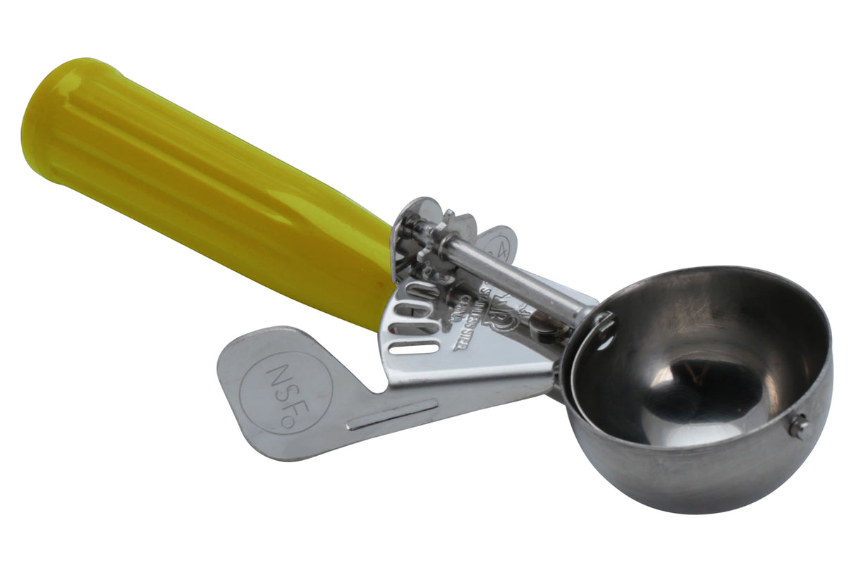 Cuillère à crème glacée, 1.6 oz, manche jaune