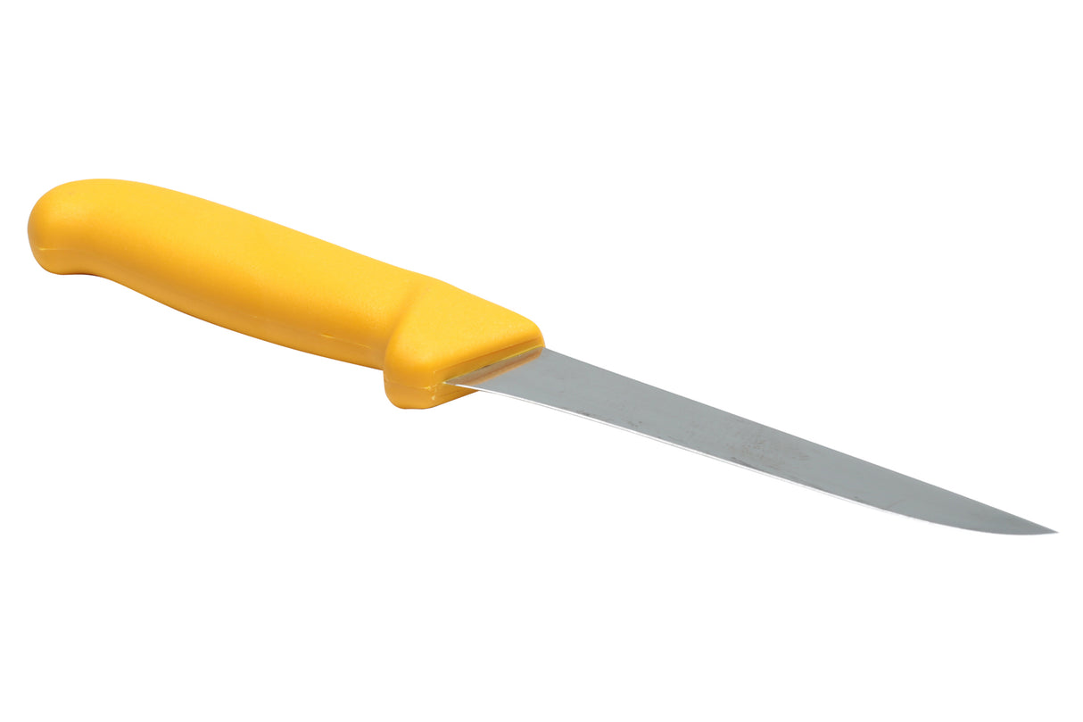 Boning Knife, Straight, 6" Blade, Profil Handle, Yellow