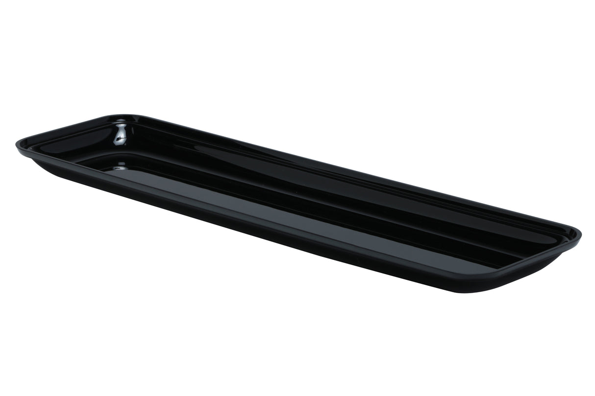 Acrylic Tray (Deli), Black, 6"x24"x1"