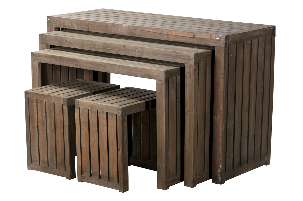 Lot de 5 tables d'exposition