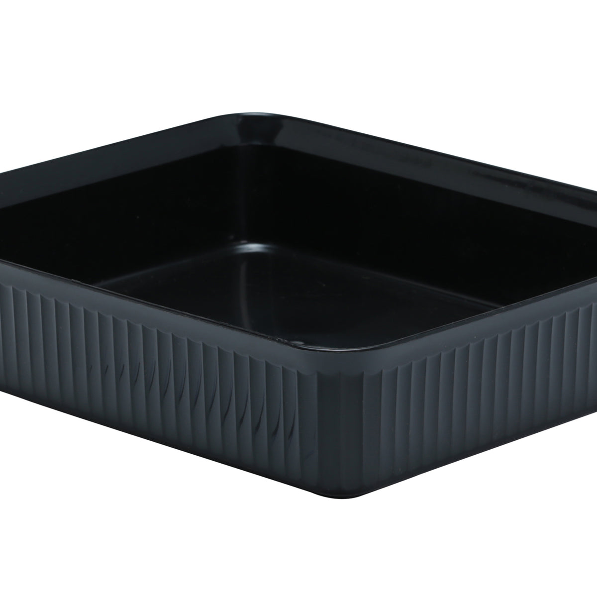 Crock, Deliware, Acrylic, Rectangular, Black, 10