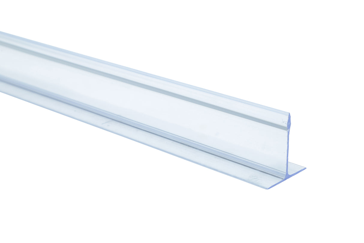 Divider, t-base, 3"x23" clear w/ clear tip