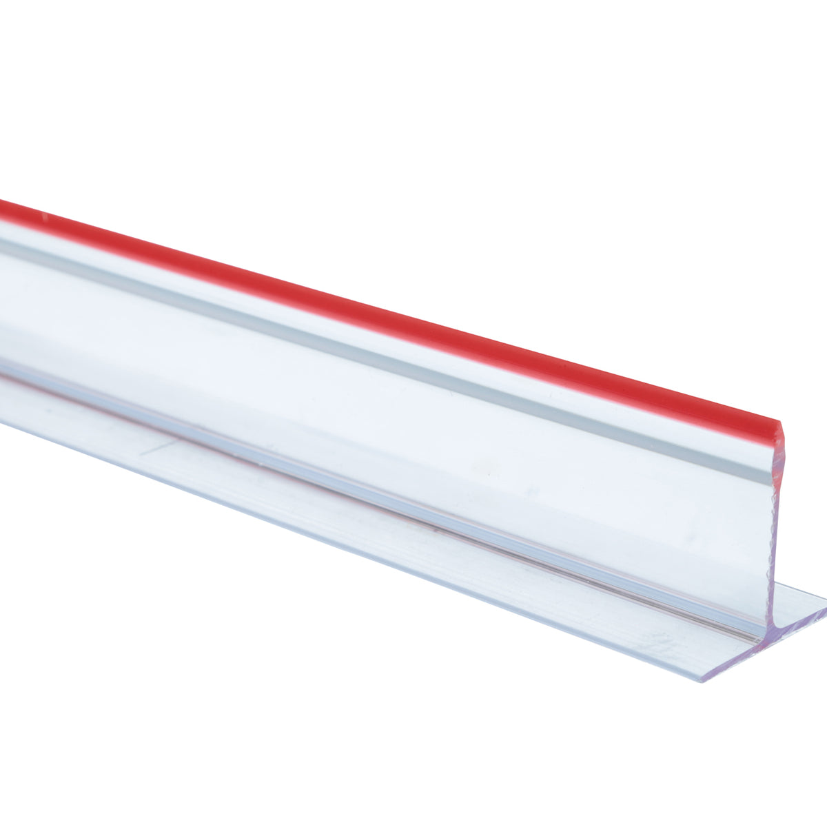 Séparateur, base en T, 2 po x 13 po transparent avec pointe rouge ...