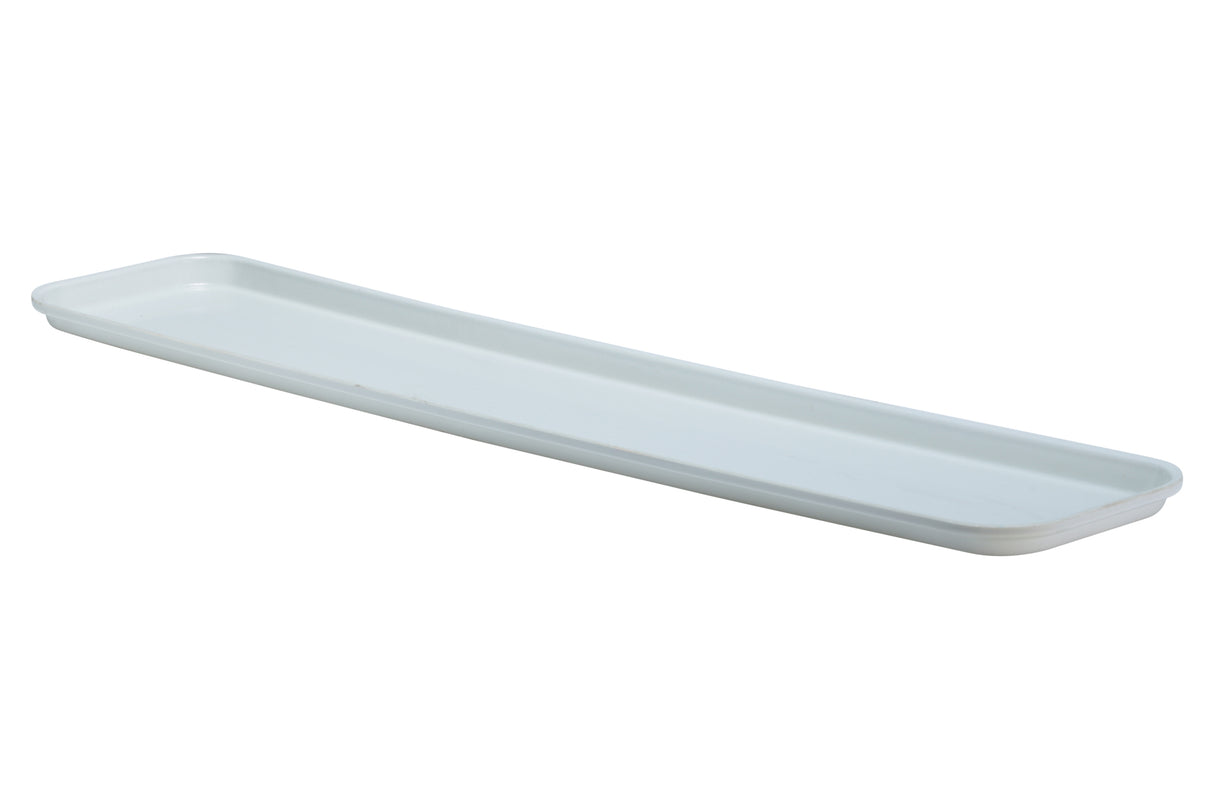 Tray, Fiberglass, 6"x30", 0.75" Deep, White