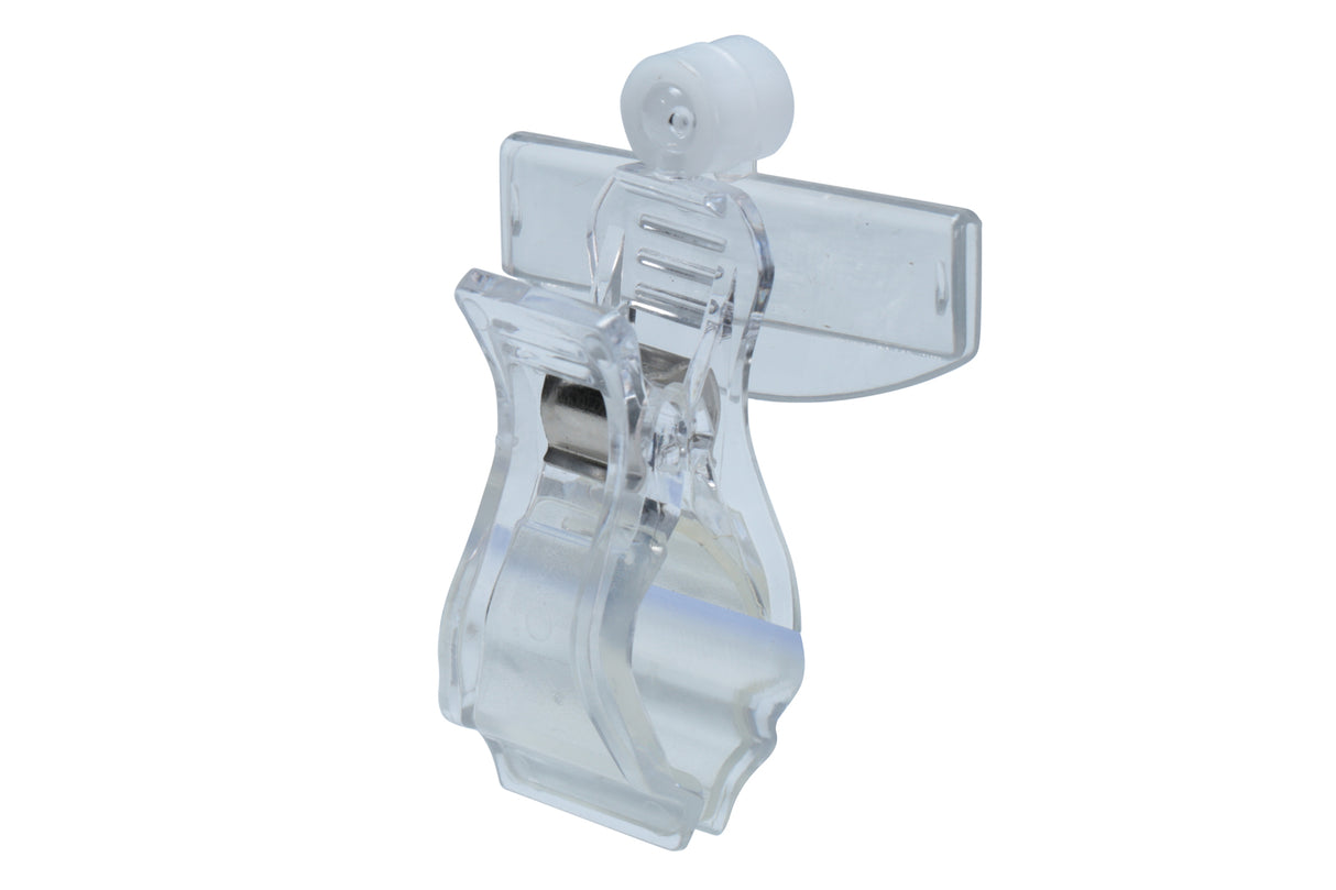 Sign Clip, Clear, 3"H