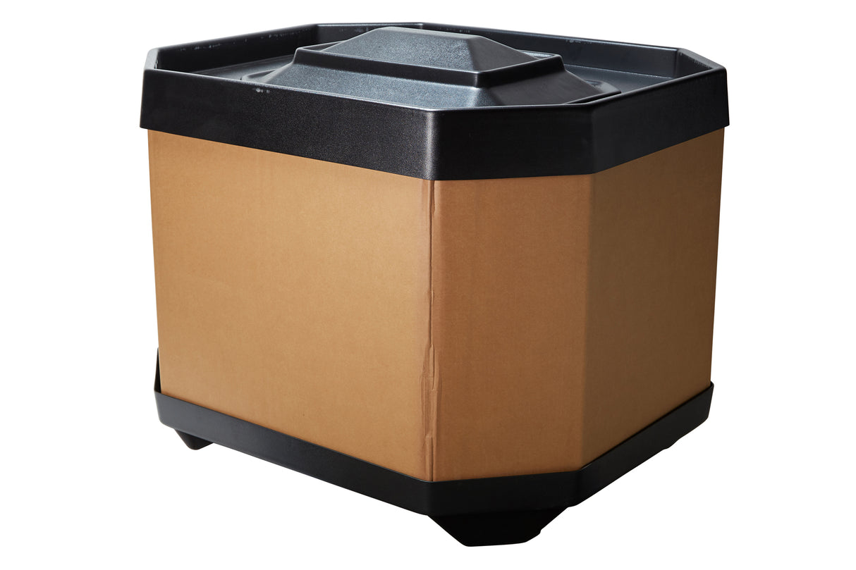 Black Plastic Octagon Top With Center Riser