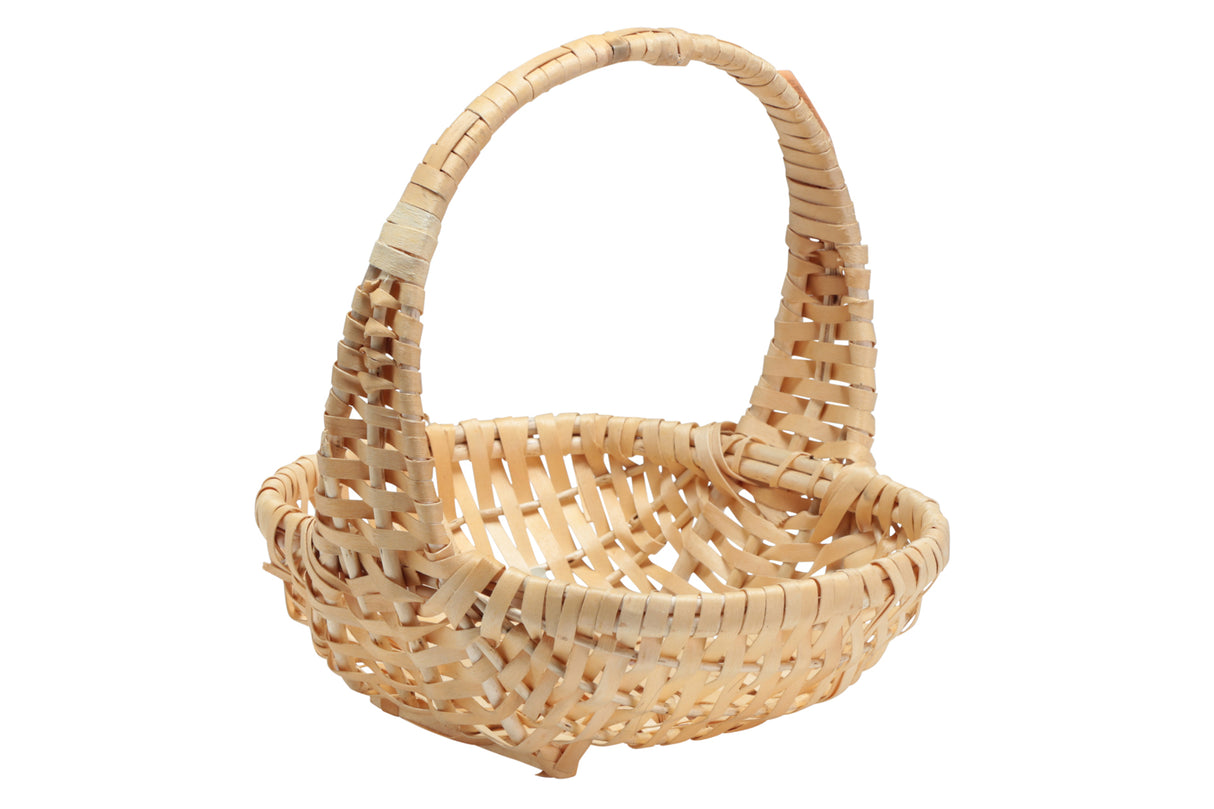 Basket w/ Handle, Natural, 11"L x 9"W x 3.5"H