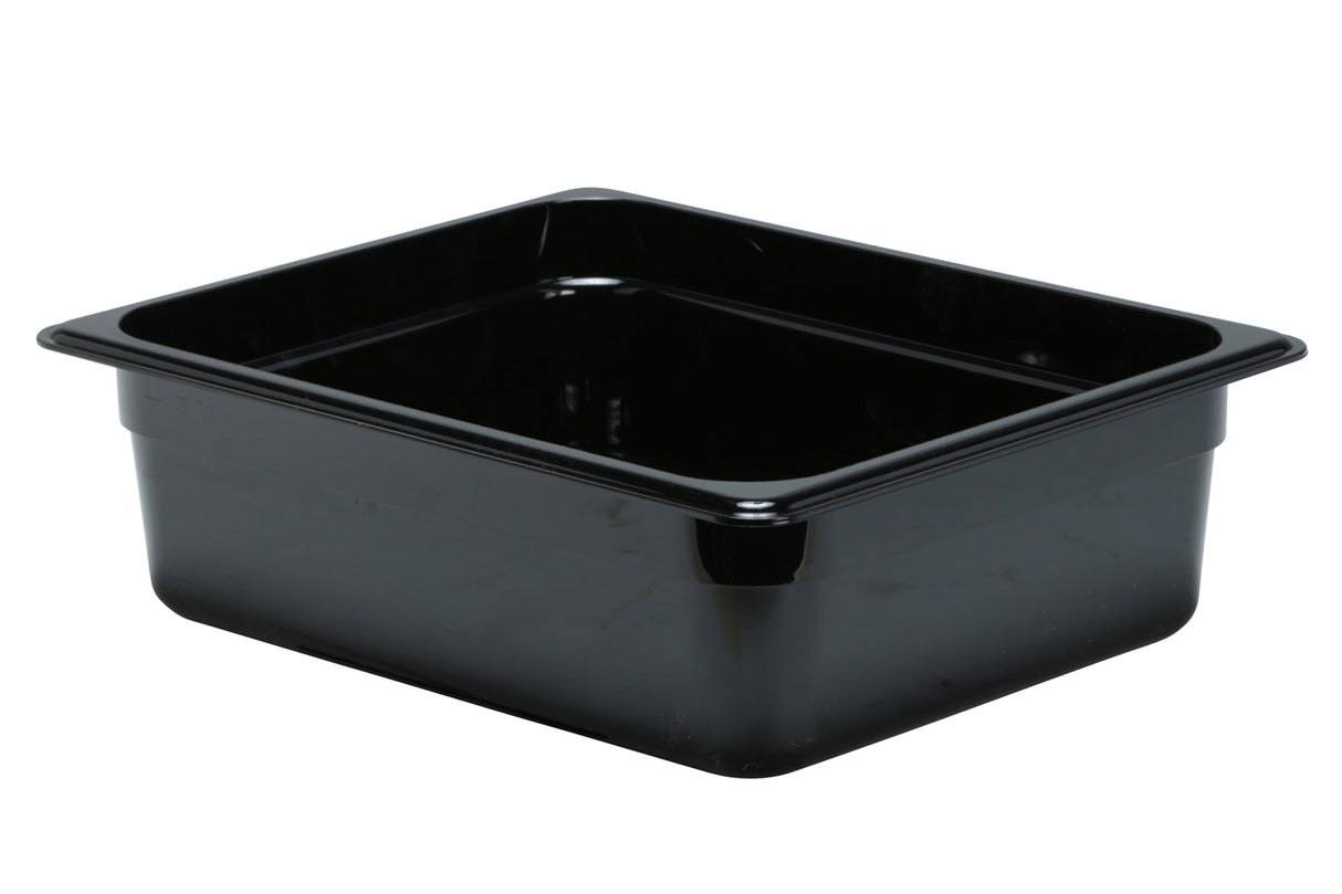 Bac alimentaire, polycarbonate, 10" x 12" x 4", noir
