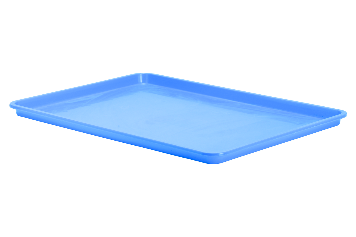 Tray, Plastic, Blue, 18" x 26" x 0.75" (Sold in Packs of 12)