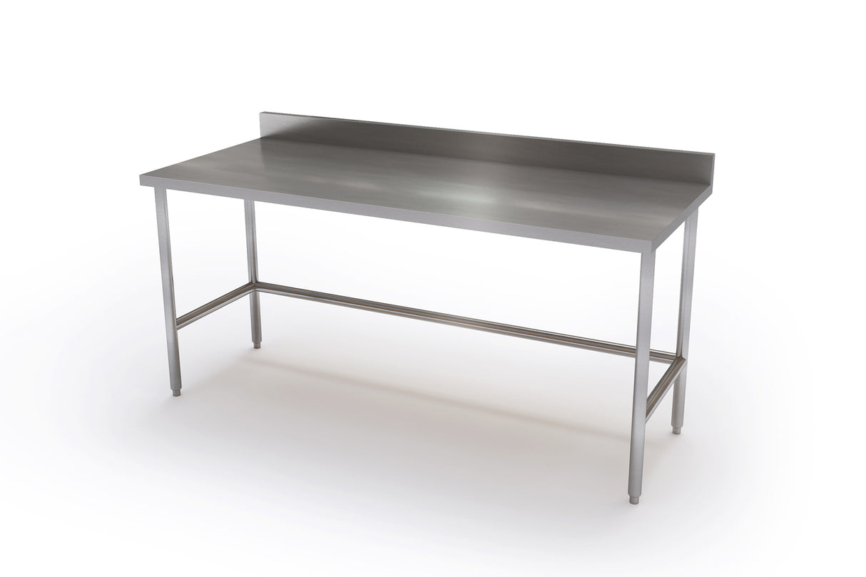 PREPARATION TABLES WITH STANDARD BACKPLASH