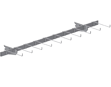 Frame Mount Peg Hook Bar