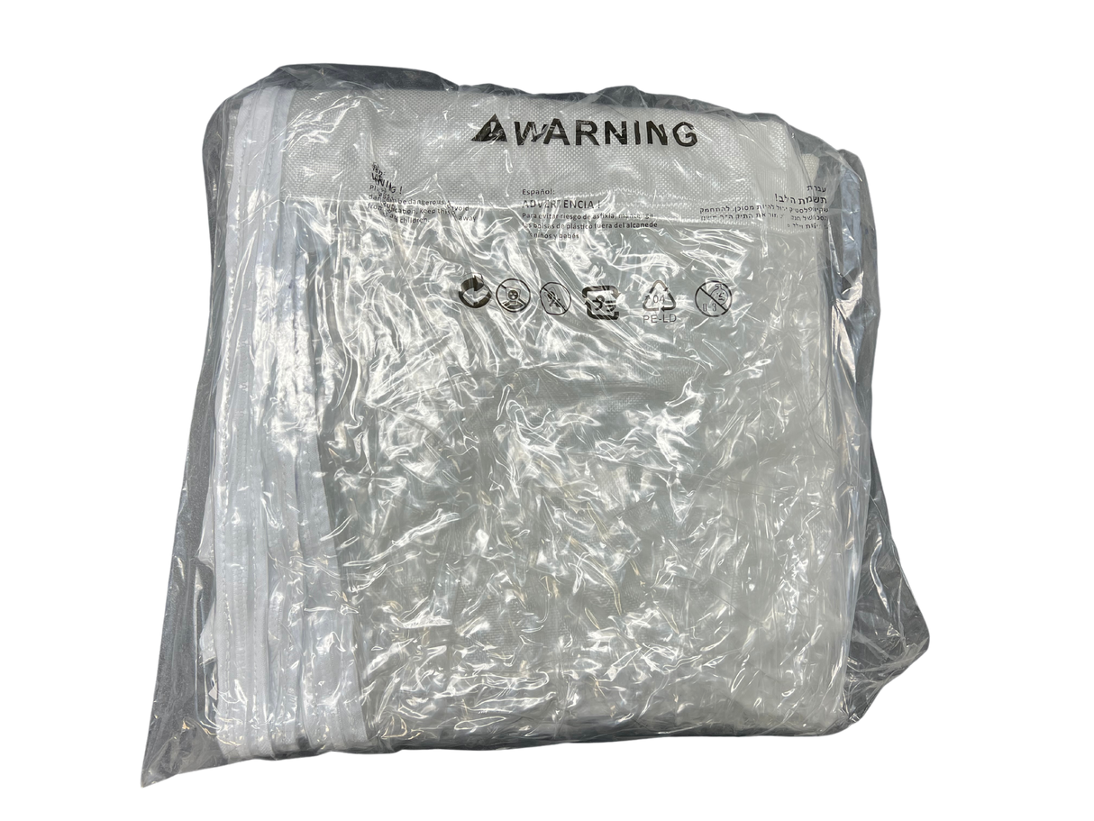 Clear Cover for Crisping Cart (30"x34"x62", 4 Zippers)