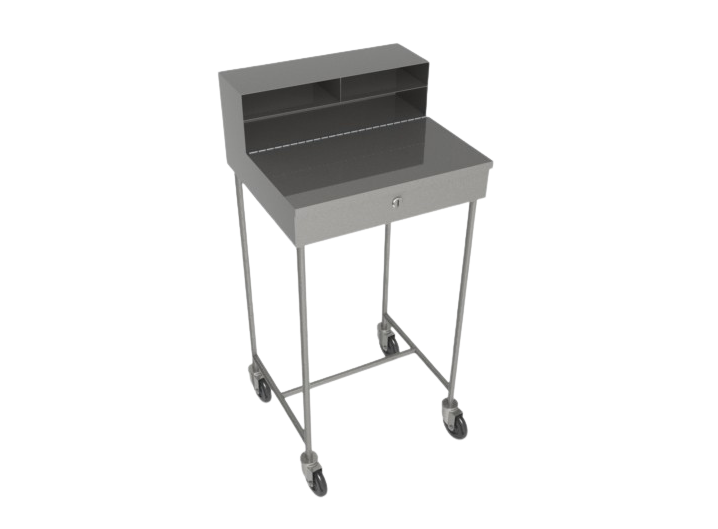 Powder Coated Mobile Receiving Desk