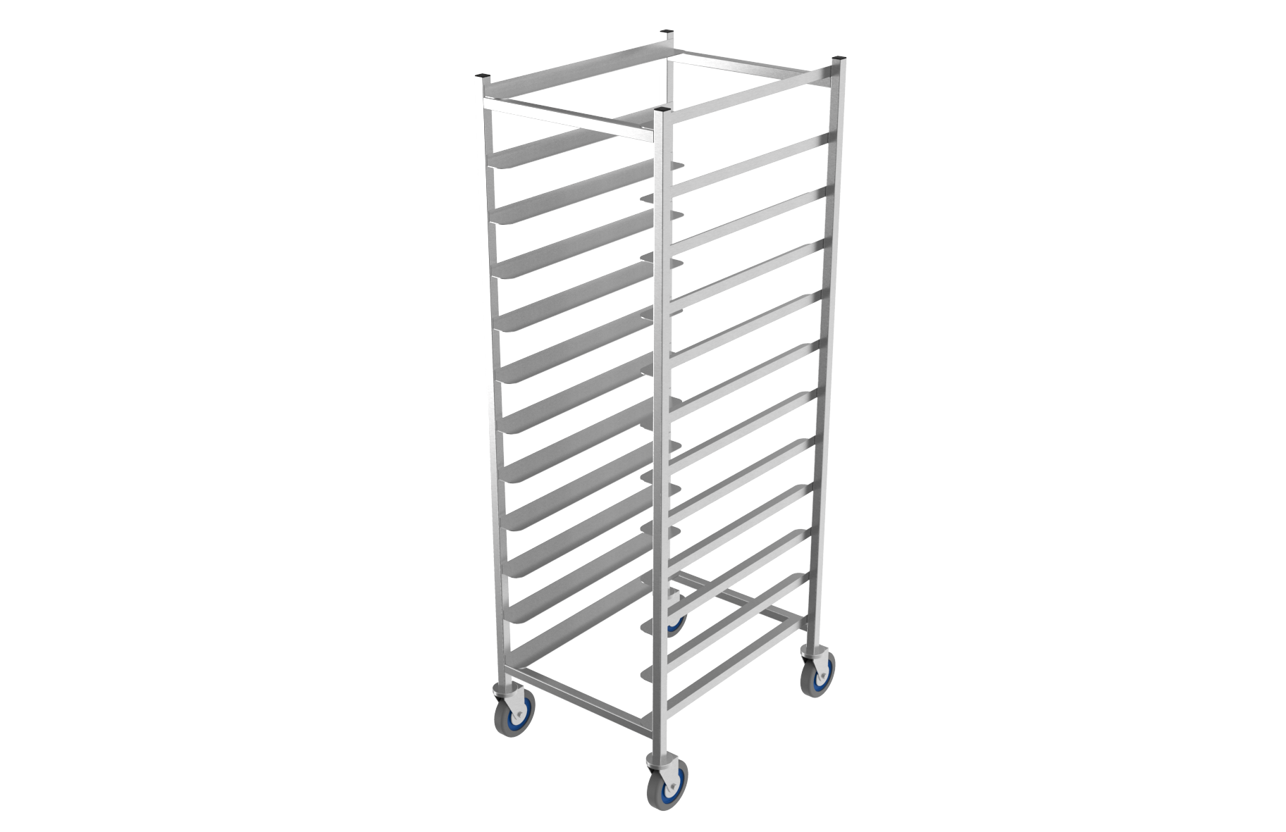 Franesse Metal Racking SSK1812 - 12 Level Stainless Steel Cart – Franesse