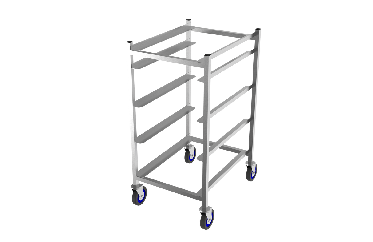 SSK904 - Chariot en acier inoxydable à 4 niveaux