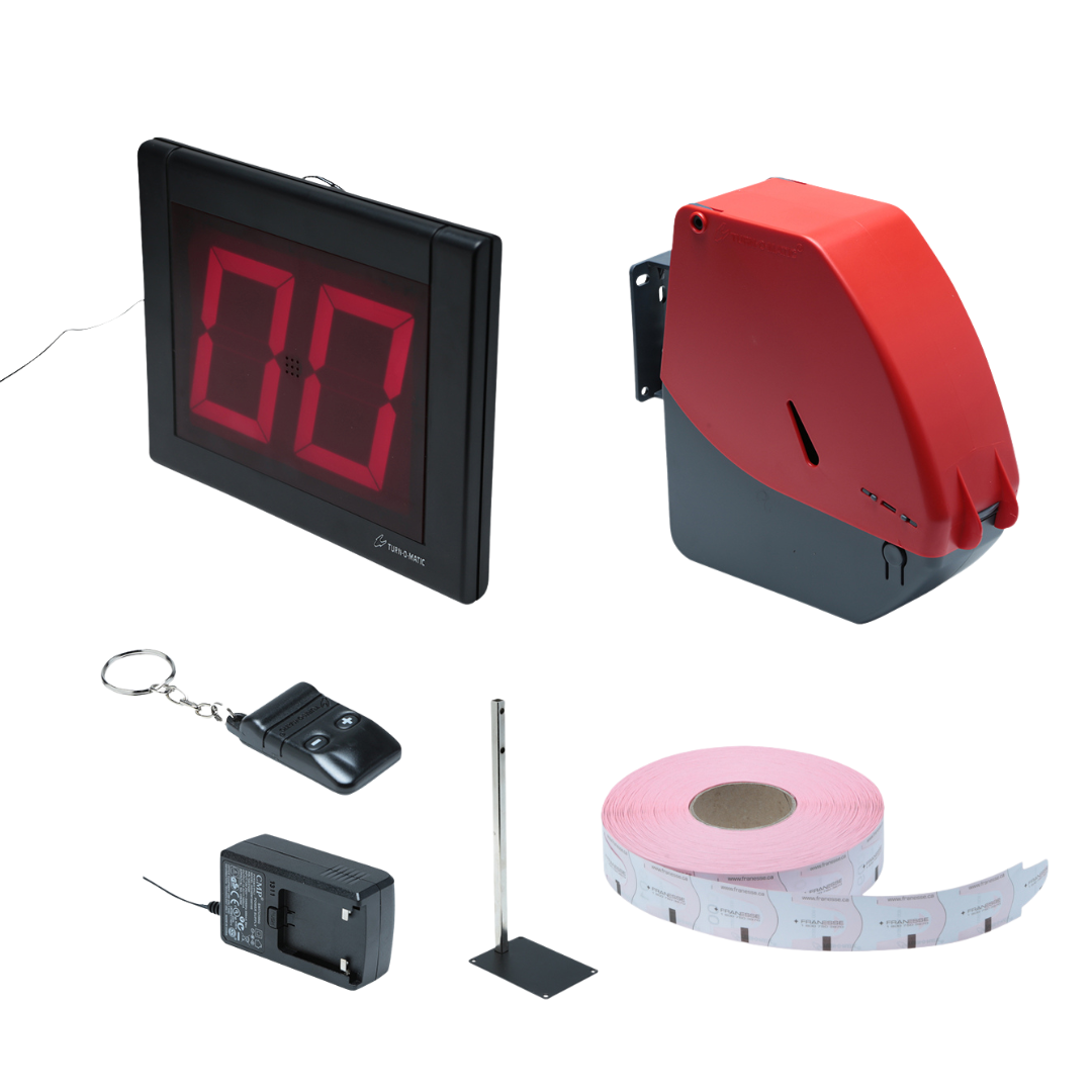 Turn-O-Matic, système sans fil, indicateur à 2 chiffres