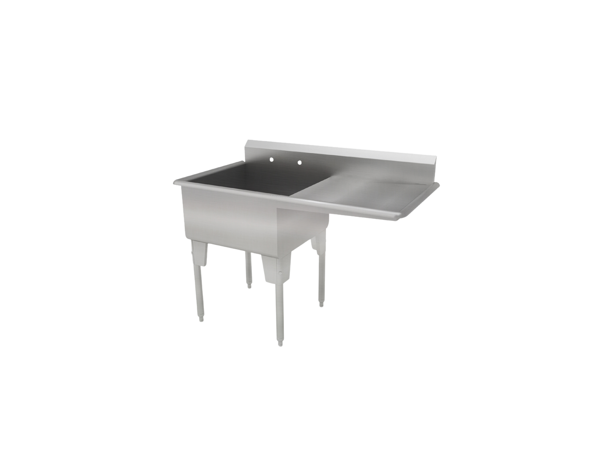Single Compartment Sink with Integrated Drainboard