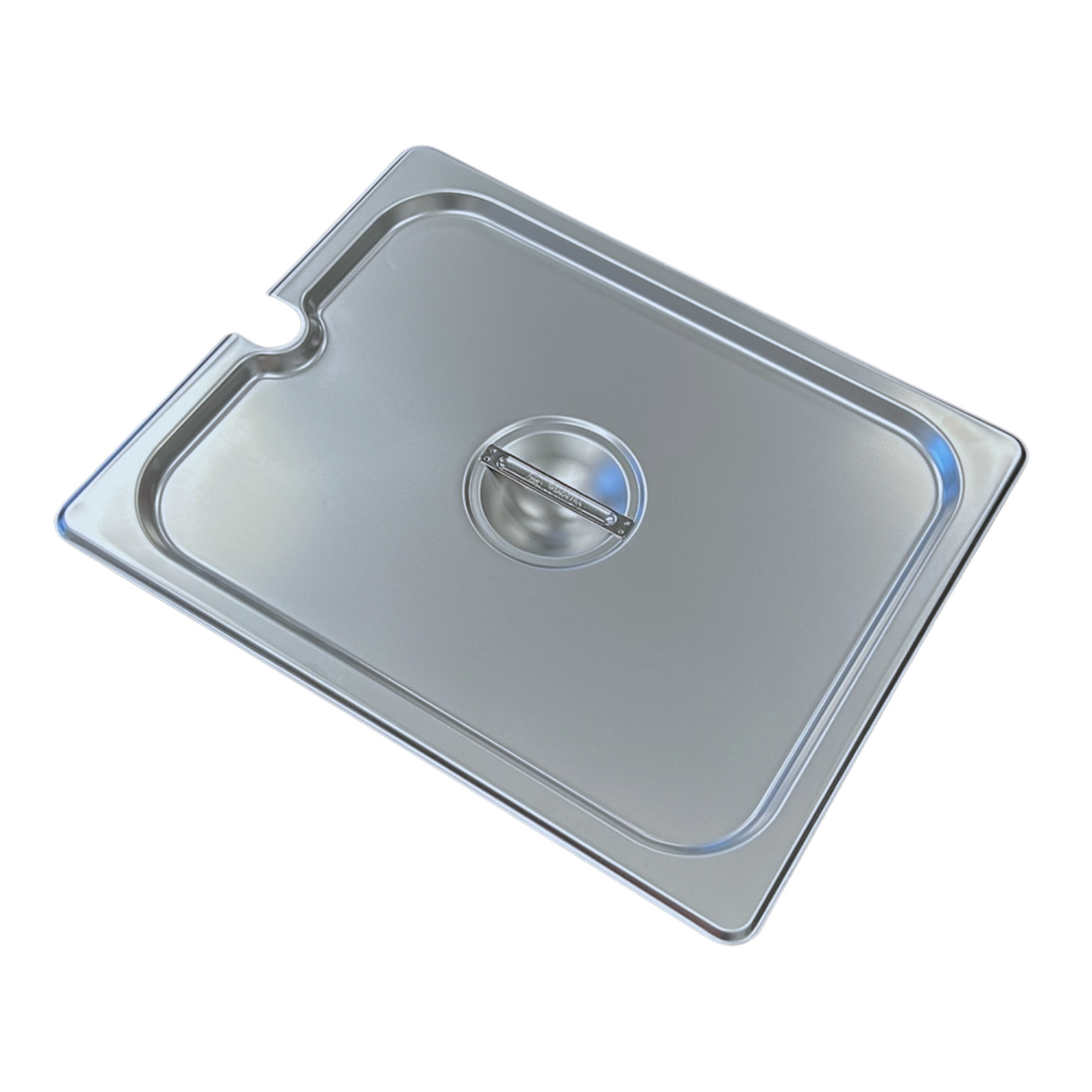 Slotted stainless steel cover for half size stainless steel pan